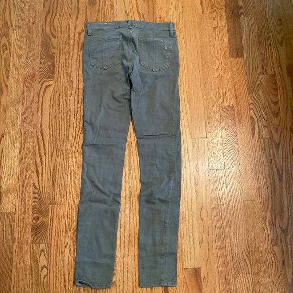Rag & Bone Jeans, Grey, Mid Rise, Skinny, 5-Pocket, With Stretch, Size 26 - Picture 9 of 16